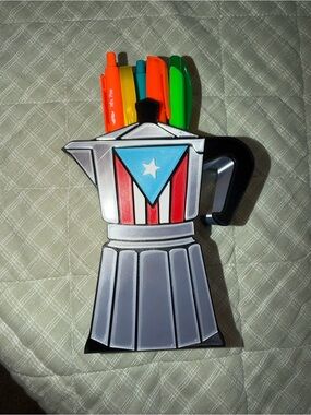 Puerto Rican coffee pen holder 🇵🇷🇵🇷🇵🇷